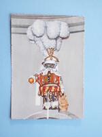 Képeslap (48) - Belgium - Brüsszel - Manneken Pis Gilles-i kosztümben 1960-as évek