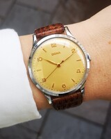 Doxa Jumbo 1958-ból, mechanikus Doxa SA szerkezettel - Tiktakwatch szervizkártyával, garanciával