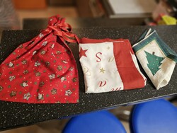 Ünnepi dekor csomag – patchwork csillag terítő és asztali futó