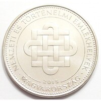 Magyarország,50 forint 2015 - Nemzeti és történelmi emlékhelyek aUNC+ nikkel