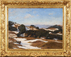 Szlányi Lajos: Hóolvadás a hegyekben, Selmecbánya (Búcsúzik a tél)