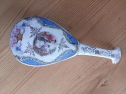 Altwien porcelán mandolin, ékszertartó