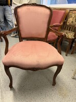 Mályva bársonyos karosszék