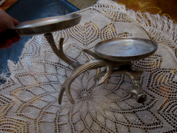 Designer agancs  fém gyertyatartó asztalközép