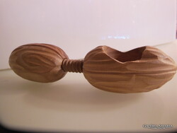 DIÓTÖRŐ - KÉZI FARAGÁS - DIÓ ALAKÚ - 20 x 5 cm - HIBÁTLAN