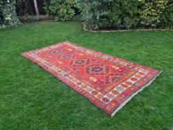 ANTIK KAUKÁZUSI KAZAK szőnyeg, 317x153 cm