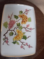 Hollóházi porcelán tálca/falikép.