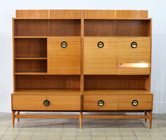 Csehszlovák MCM - moduláris szekrénysor bár résszel -retro, vintage, design