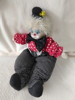 Vintage Harlekin bohóc 40 cm