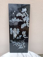 Kínai, gyöngyház berakásos lakk kép