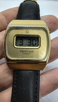 Certina Quartz LCD vintage karóra – 1970-es évek