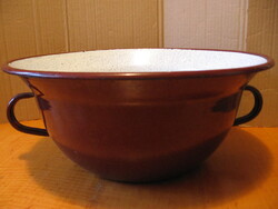 Antik, retro Kőbánya zománcos vájling, tál