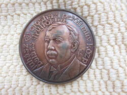 Fritz Mihály 1986, MÉE, OROSHÁZA, JUHÁSZ BALÁZS, BRONZ EMLÉKÉREM