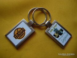 RÁBA STEIGER ELEGÁNS KÉT OLDALAS FÉM KULCSTARTÓ