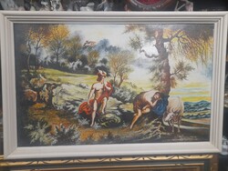 Wittmann Károly 1981,Nagyméretű Rubens Koprodukciós Festmény.60 x 98 cm.
