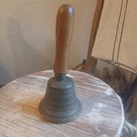 Méretes antik bronz csengő (22x10 cm)