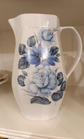 Alföldi porcelán kék rózsás vizes kancsó