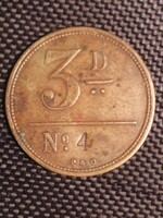 Nagy-Britannia - 3 penny token
