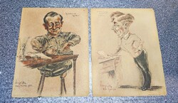 Senyei József: Egy honvéd lovas hadosztály törzs. 1916. 25 kőnyomat)Berzeviczy Béla fhgy aláirásával