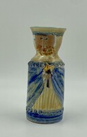 Kiss Roóz Kerámia Szobor - Három Királyok Egyike, Élénk Színekkel