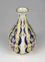 1Y087 Vajszínű perzsa mintás Zsolnay porcelán díszváza ibolyaváza 11.3 cm