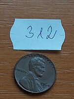 USA 1 CENT 1964 / D,  Abraham Lincoln,  Réz-cink  312.