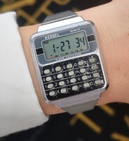 Kessel Alarm Calculator retró számológépes karóra, új elemmel