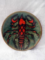 Bártfay Judit  - jelzett  kerámia falitál