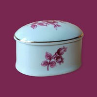 Hollóházi porcelán ékszertartó