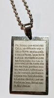 Vadi új vallásos IMA szöveges feliratos medálos nyakék
