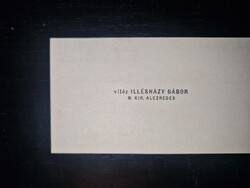 1936, vitéz Illésházy Zoltán alezredes névjegye, saját kezű soraival