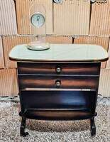 Mid Century Német zsurasztal görgős asztal 1950 ALKUDHATÓ