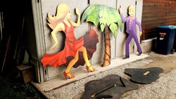 EZ IS FÉLÁRON - 3 db. életnagyságú figura, díszlet, dekoráció