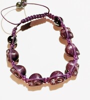 Különleges körben koponyák állitható vadi uj karkötő