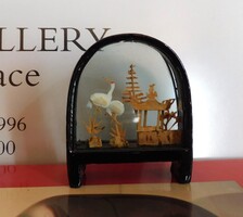 Vintage diorama mandzsu darvakkal