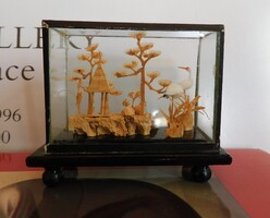 Vintage diorama mandzsu darvakkal