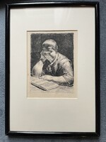 Tarjáni Simkovics Jenő: Olvasó nő