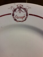 Század eleji tányér Czompo Czecho-Slovakia pecséttel