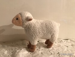 BÁRÁNY - 14 x 12 cm - RÉGI - PLÜSS - GYÜJTEMÉNYBŐL - NÉMET - HIBÁTLAN