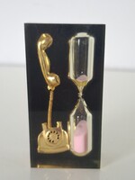 Retro telephone hourglass 8 cm