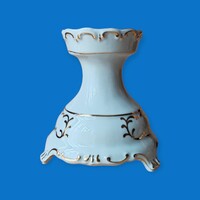Hollóházi porcelán gyertyatartó