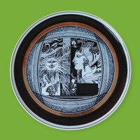 Hollóházi porcelán Szász Endre falitál