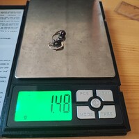 Antik arany fülbevaló gyöngygel és ékszerkővel