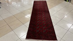 4194 Pakisztáni Bokhara kézi gyapjú perzsa futó Szőnyeg 80X290CM