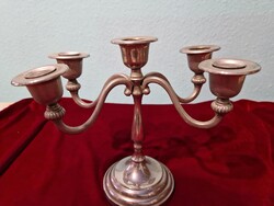 5 karú alpakka gyertyatartó