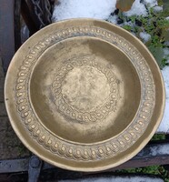 Kézműves réz tál - 995 gramm