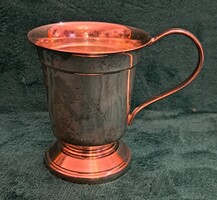 Ezüstözött talpas kávés pohár, csésze 2 (L5908)