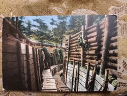 Első világháborús német tábori postai képeslap