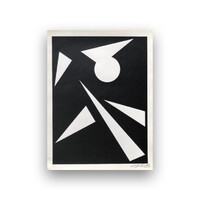 Beöthy Steiner Anna - Kompozíció, 1966-1977, szitanyomat, papír, 25,5 × 19 cm