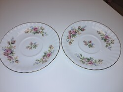 Angol Royal Albert  - Moss Rose porcelán levescsésze alj